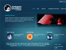 Tablet Screenshot of oregonobservatory.org